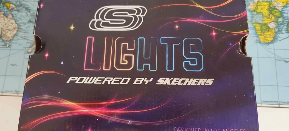 Skechers S Lights Galaxy Lights Girls' Shoes Size 1.5 - photo 3