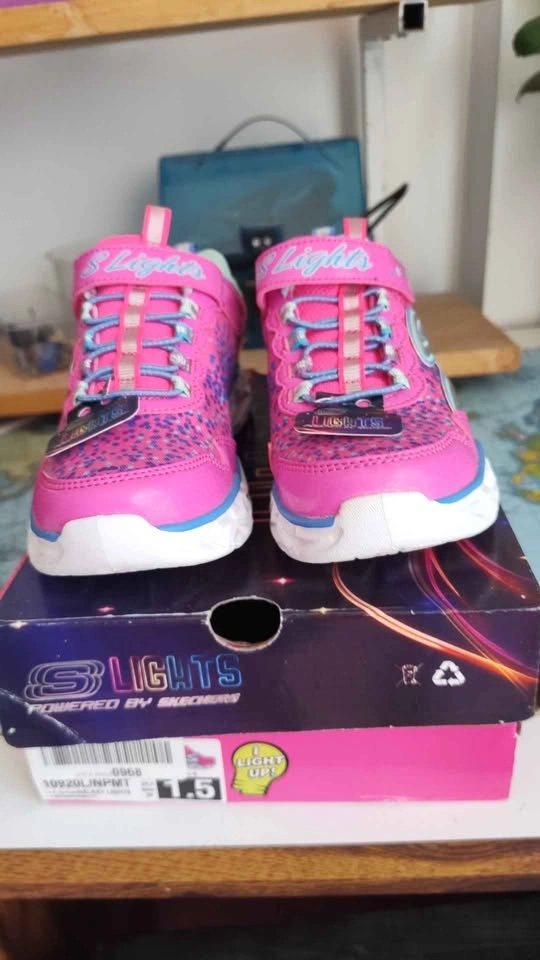Skechers S Lights Galaxy Lights Girls' Shoes Size 1.5 - photo 5
