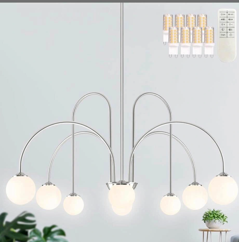 8-Light Chandelier (LED bulbs included)