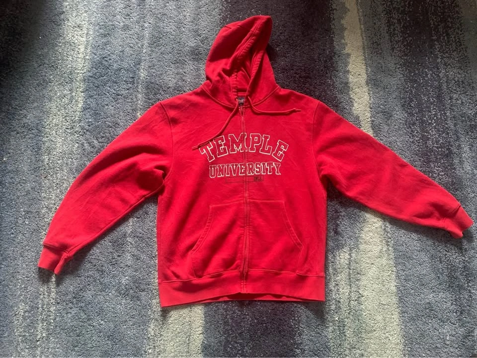 Vintage Collegiate Zip Up Hoodie