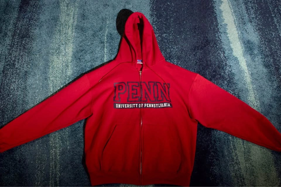 Vintage Collegiate Zip Hoodie