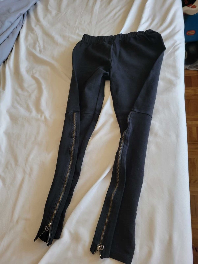 Black Zipper Detail Pants - photo 2