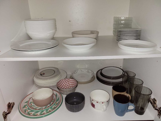 Assorted Kitchenware, Mugs, and Glassware