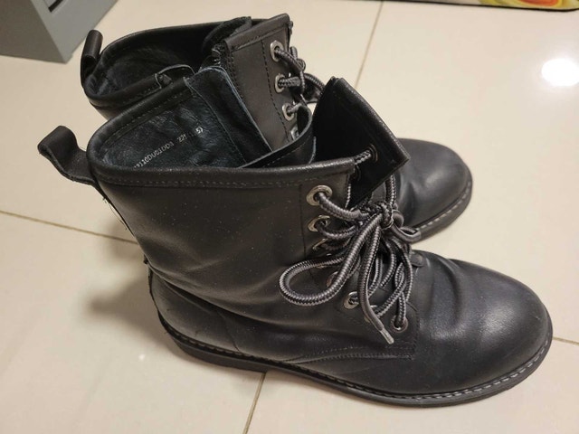 Comely Black Combat Boots - photo 2