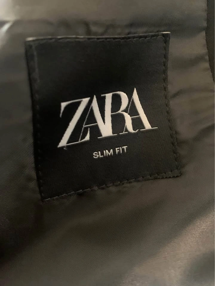 Zara Man Slim Fit 2 Piece Suit - Black - photo 4