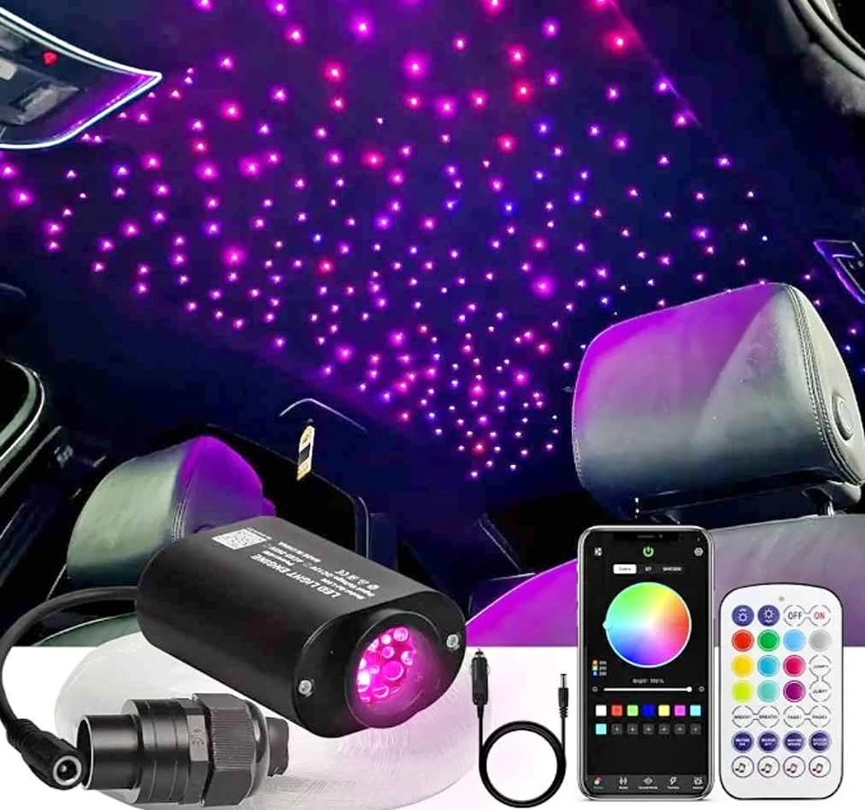 Fibre Optic Light Kit for Car Interior - New