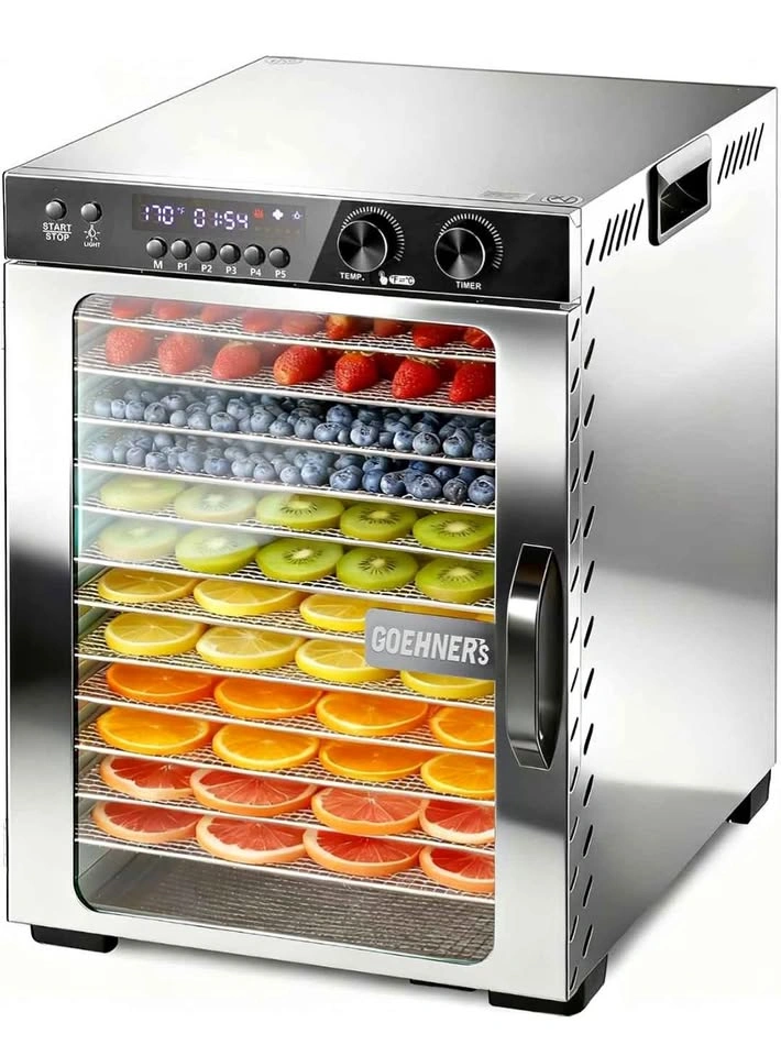 13 Rack Food Dehydrator Stainless Steel - New