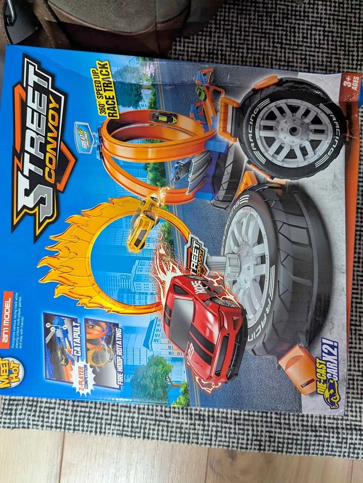 Hotwheels Compatible Double Loop Track - New