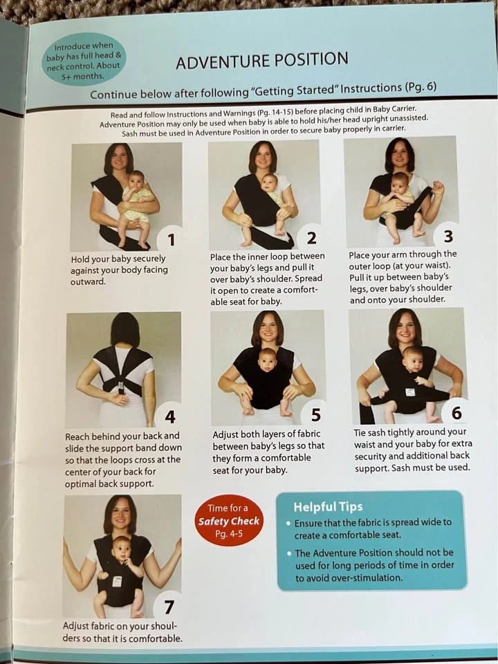 Baby K’Tan baby carrier wrap - small - photo 5