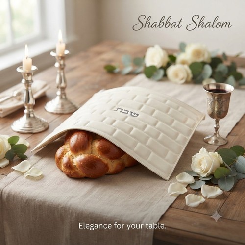 Challah Cover White