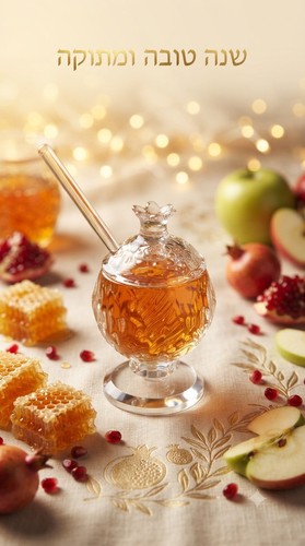 Crystal glass Honey Jar - photo 2