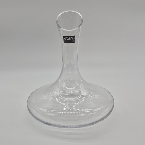 Krosno Clear Glass Decanter Elegant Barware