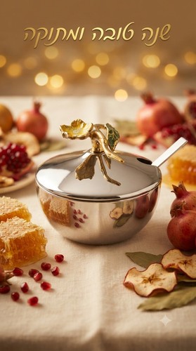 Metal Honey Jar