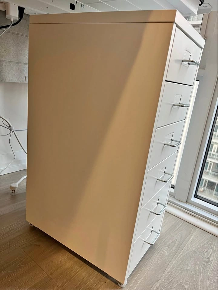 Moving Sale - White Metal 6-Drawer Cabinet