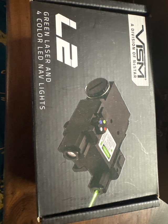 VISM L2 Green Laser and 4 Color LED Nav Light (Brand new)