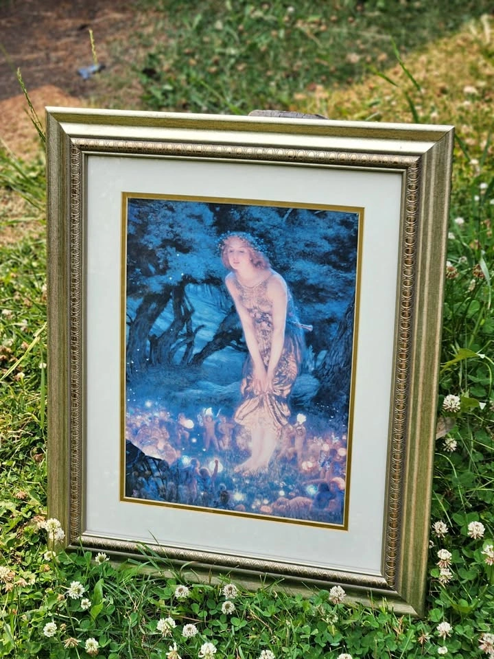 Wall Hanging Mystical Faerie Art, 16" x 20"