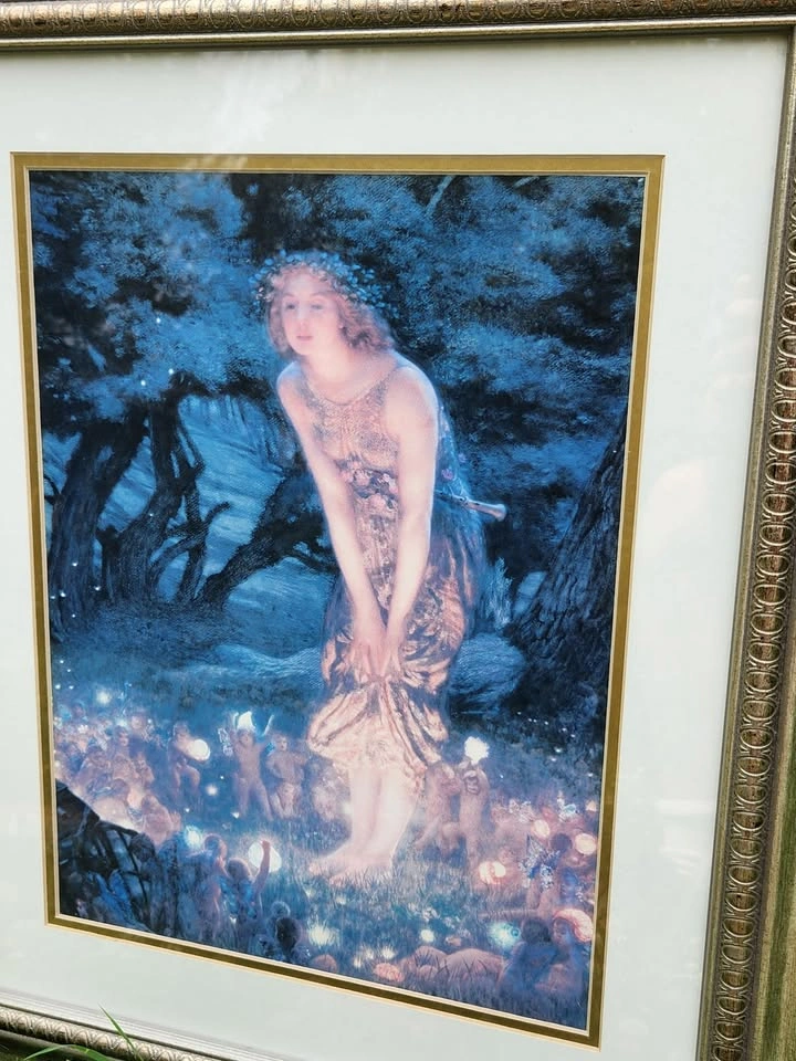 Wall Hanging Mystical Faerie Art, 16" x 20" - photo 2