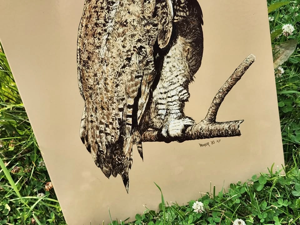 Vintage Owl Art - Metal Wall Hanging - photo 4