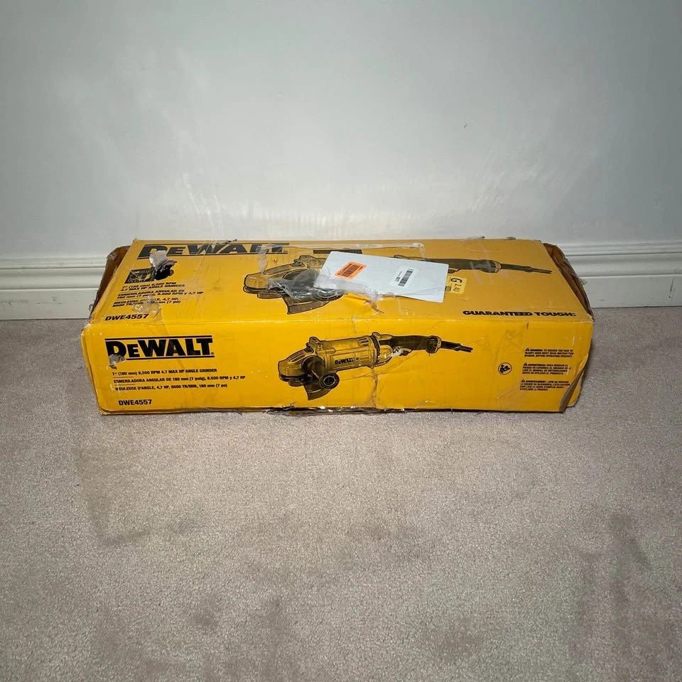 NEW! DEWALT DWE4557 15A 4.7 HP 7” Angle Grinder - $384 - photo 2