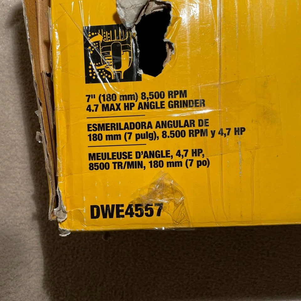 NEW! DEWALT DWE4557 15A 4.7 HP 7” Angle Grinder - $384 - photo 5