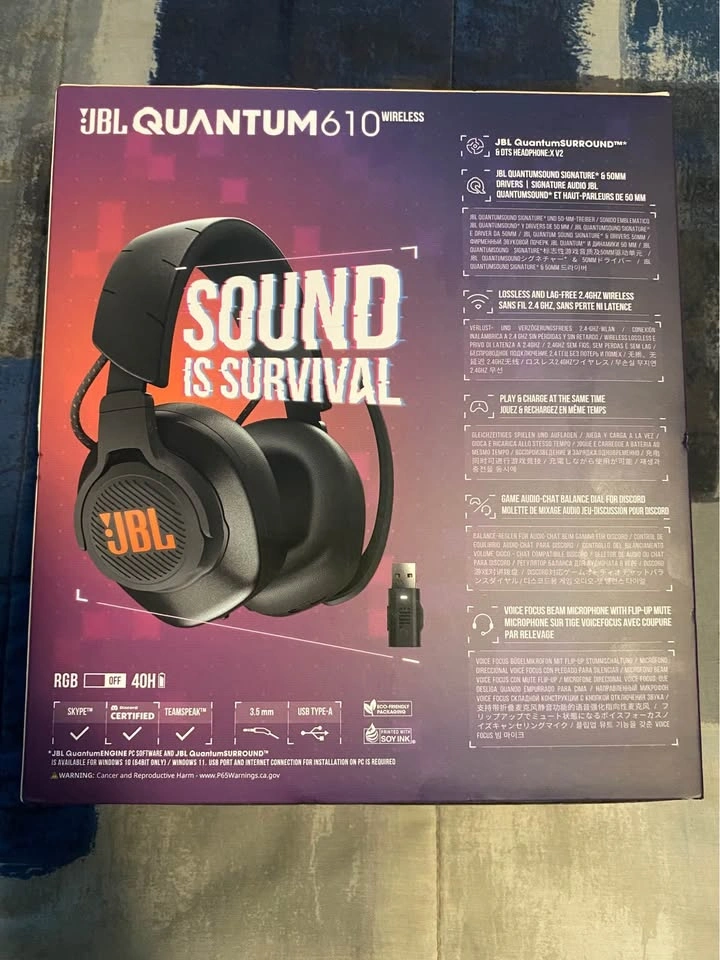 JBL Quantum 610 Wireless Gaming Headset - Brand New Sealed - photo 2