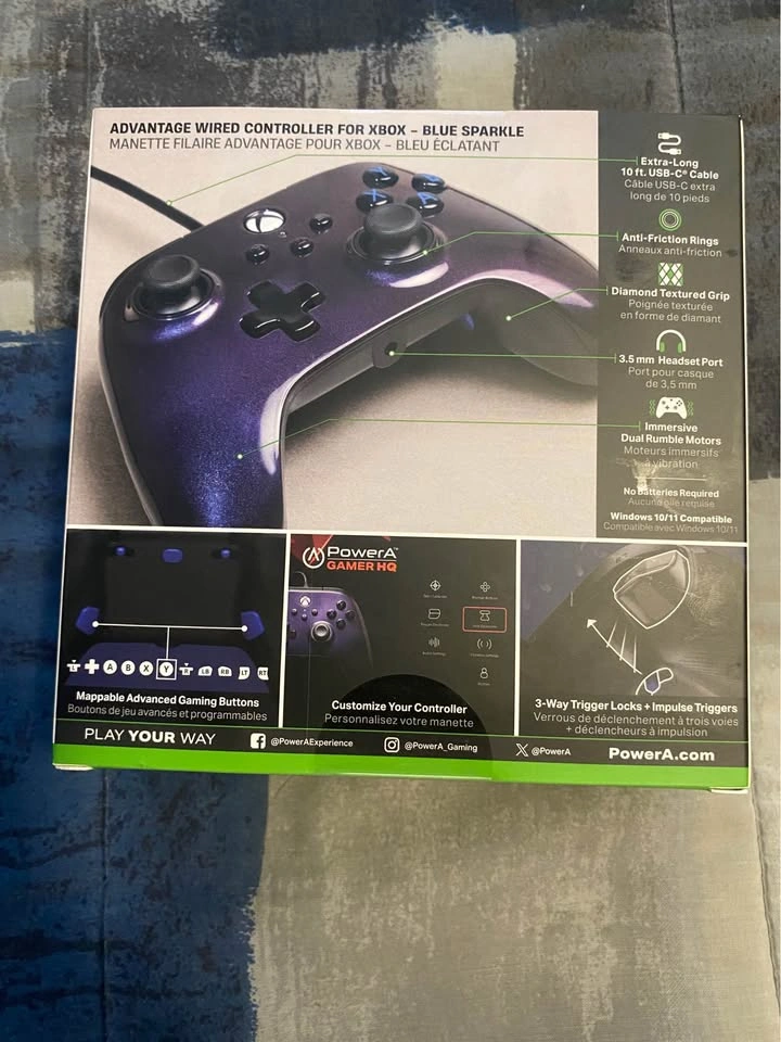 Brand New Sealed PowerA Enhanced Wired Xbox Controller – Octane - photo 2