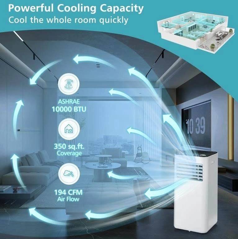 $295 COSTWAY 8000 BTU Portable Air Conditioner - photo 2