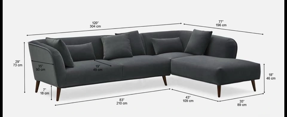 3 seater Green sofa with chaise and cushions + green accent chai - photo 2