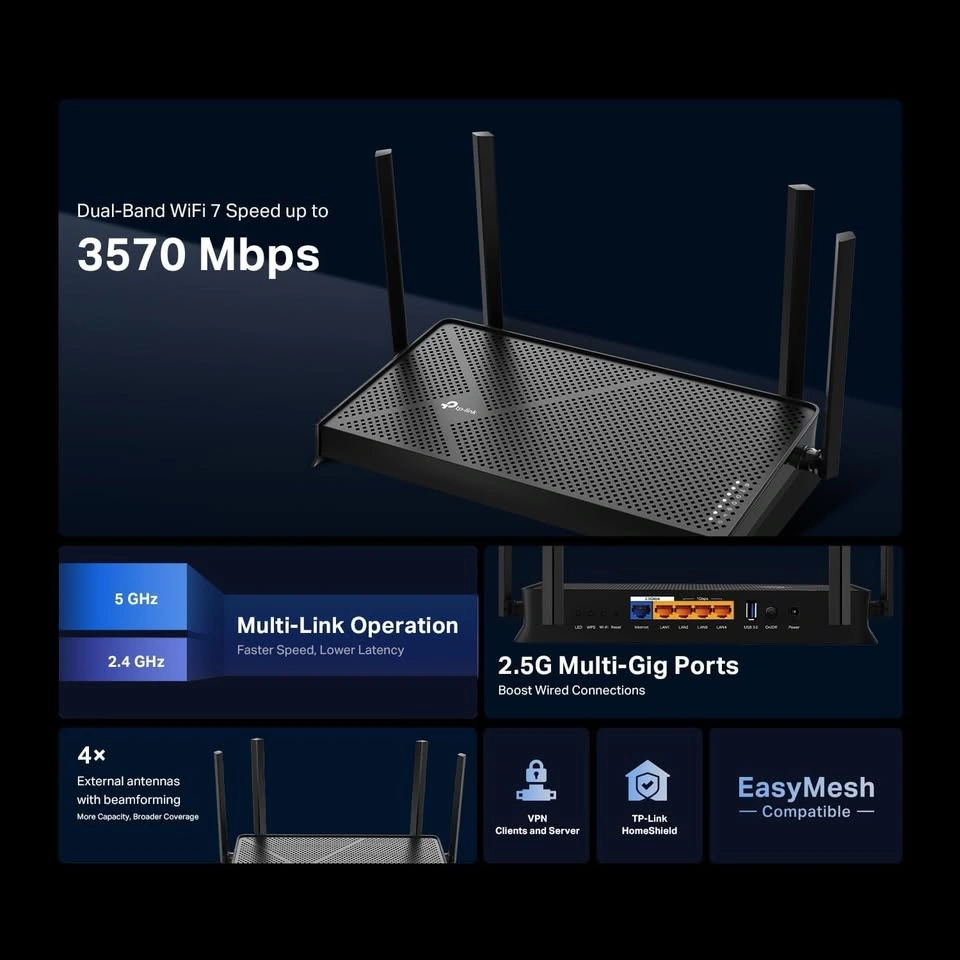 TP-Link Wi-Fi 7 Router - photo 2