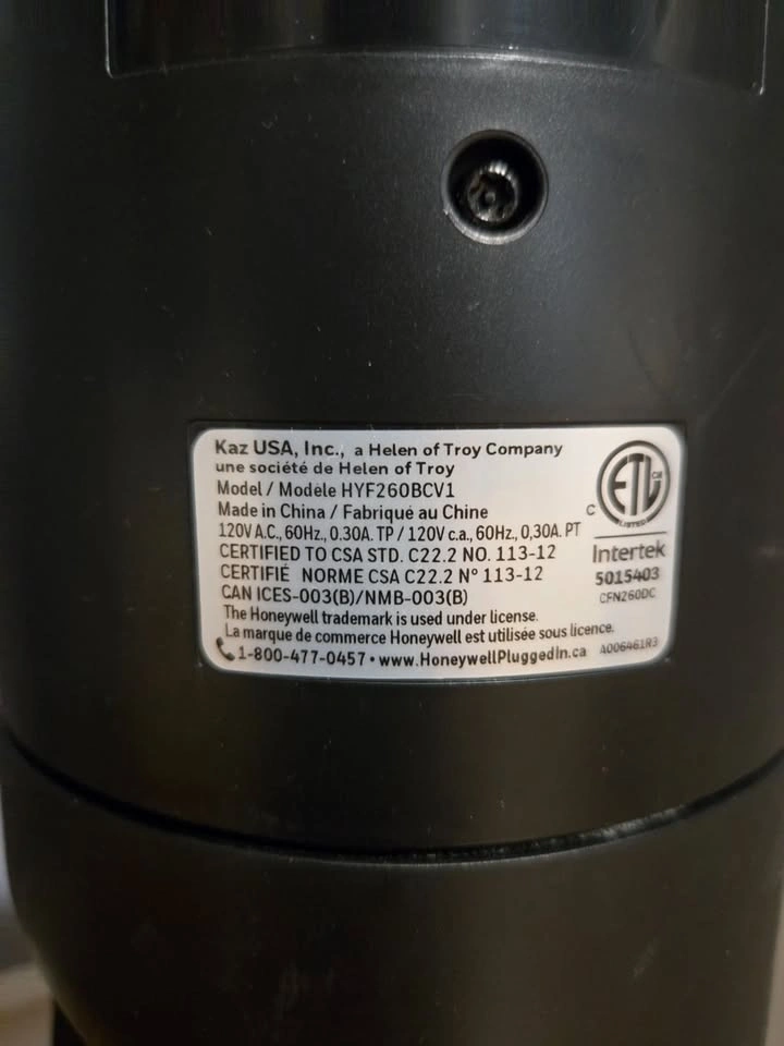 Honeywell Quiet Set Tower Fan - photo 3