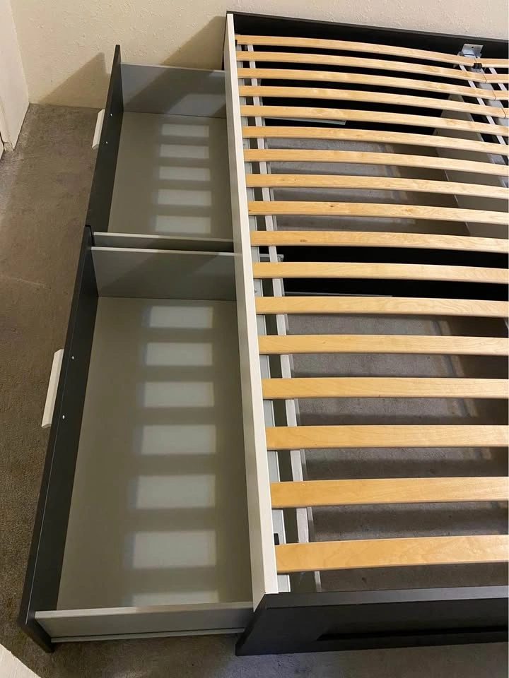 King Bed Frame with 4 large drawers - photo 5
