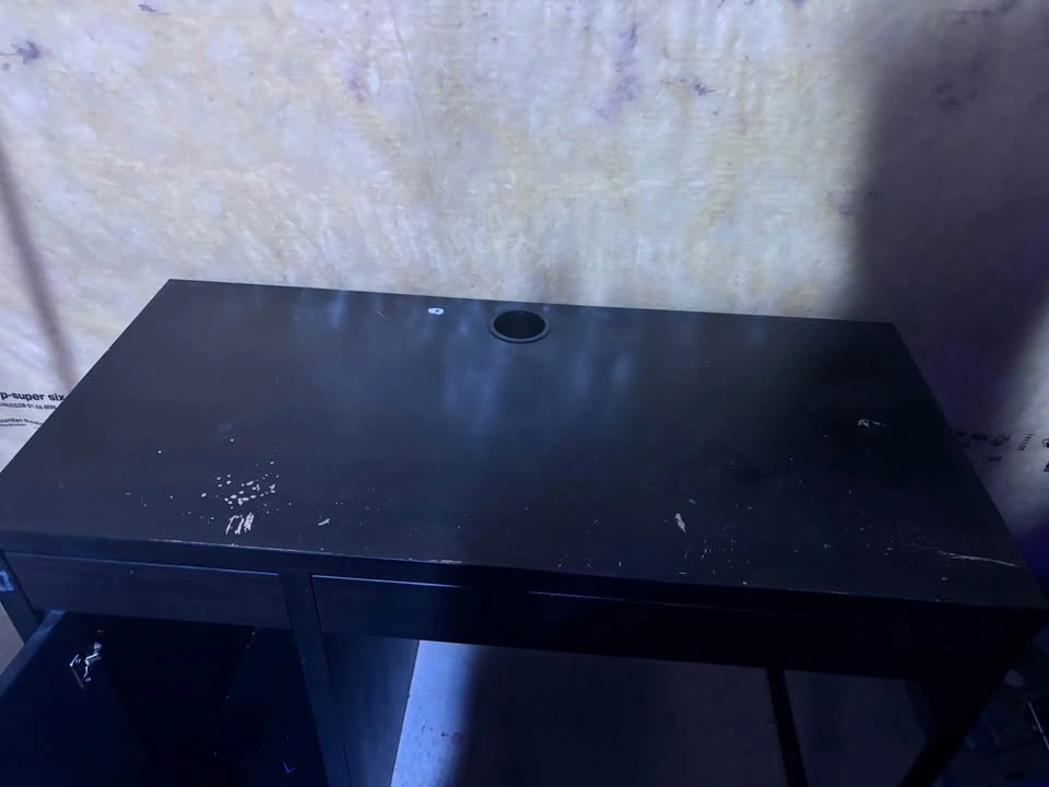 PICKUP ONLY Black Desk with Drawers 80$ OBO - photo 3