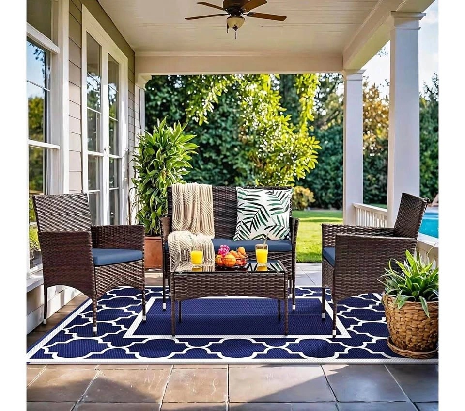 NEW GENIMO 8’ x 10’ Outdoor Rug | Waterproof Reversible Mat