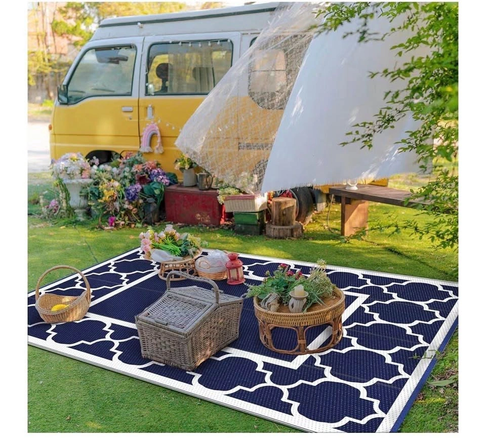 NEW GENIMO 8’ x 10’ Outdoor Rug | Waterproof Reversible Mat - photo 4