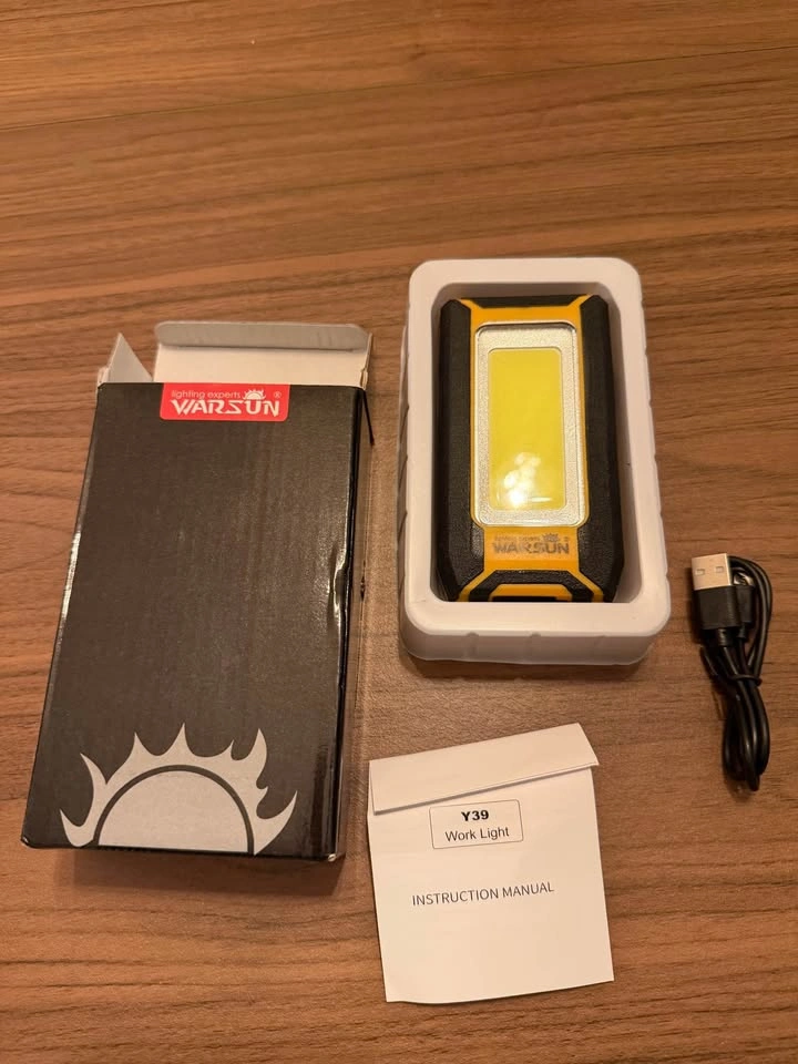 WARSUN LED Work Light Rechargeable, Magnetic COB Worklight - photo 4