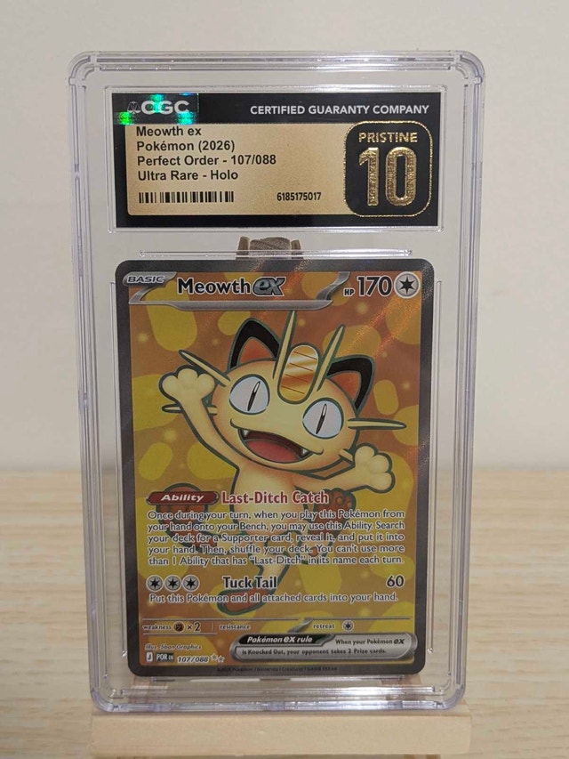Meowth ex Pokémon Perfect Order 107/088 CGC PRISTINE 10