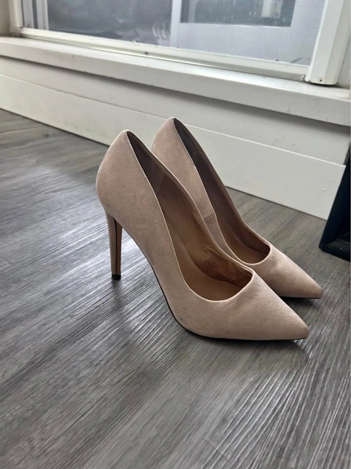 Call It Spring Pointed Toe Pumps Pink Suede Size 7