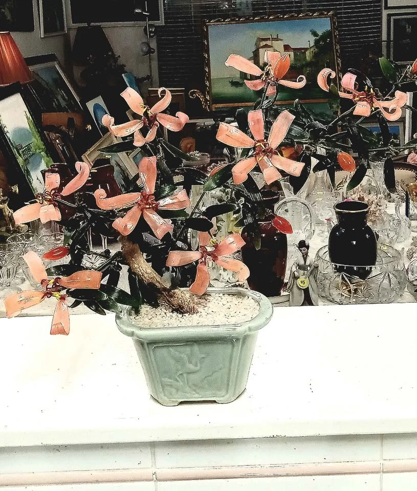 3 Hand-crafted Antique Bonsai Jade Trees - photo 3