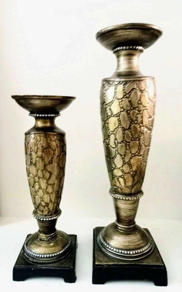 Set of 3 Elegant Candle Holders (10-inch and 15-inch) - photo 2