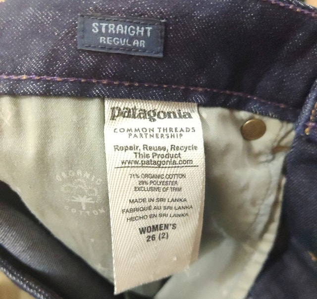 Patagonia Organic Cotton Straight Jeans Size 26 Womens - photo 5