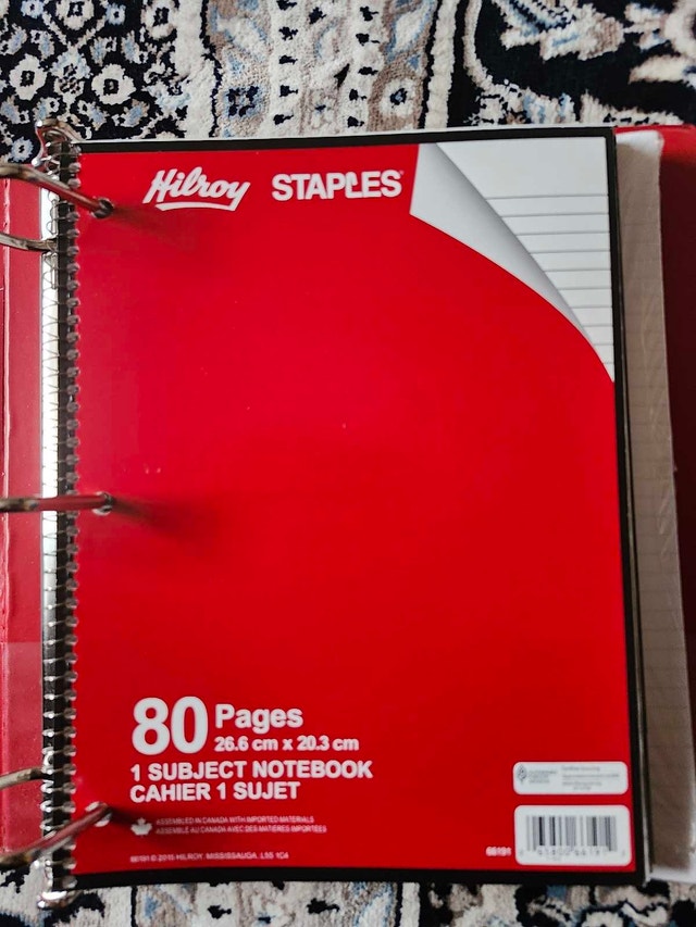 Hilroy Staples Notebook