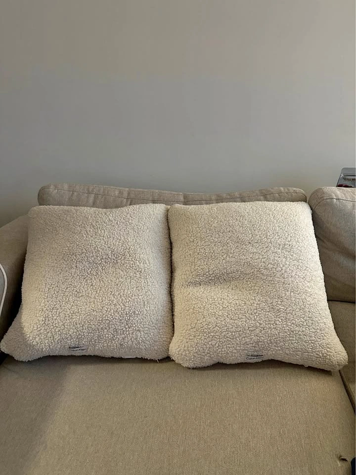 Calvin Klein Sherpa Throw Pillows