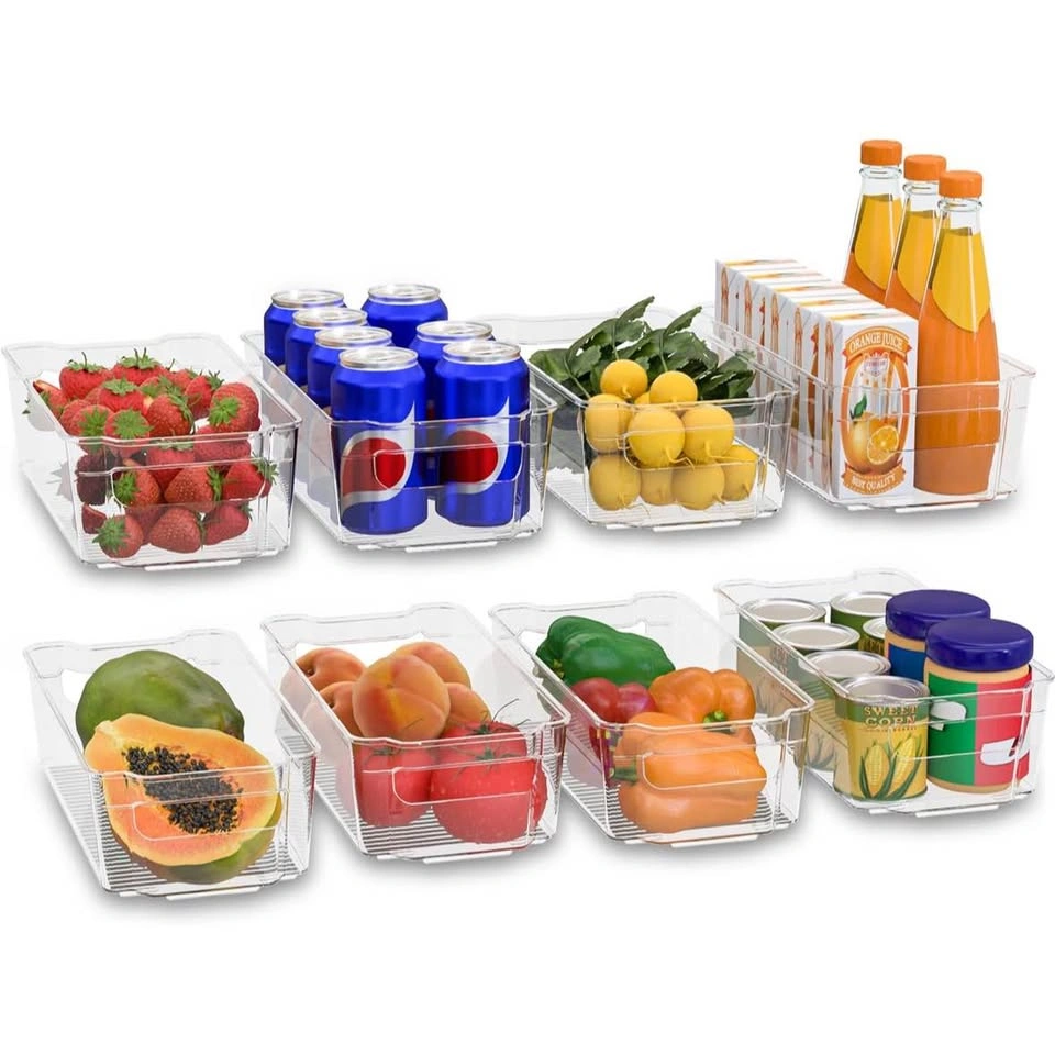 Clear Plastic Storage Bins - Set of 8 - photo 5