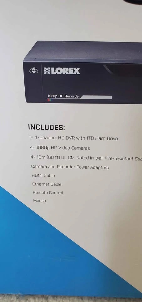 Lorex 4 HD Cameras and 1000 GB DVR - photo 3