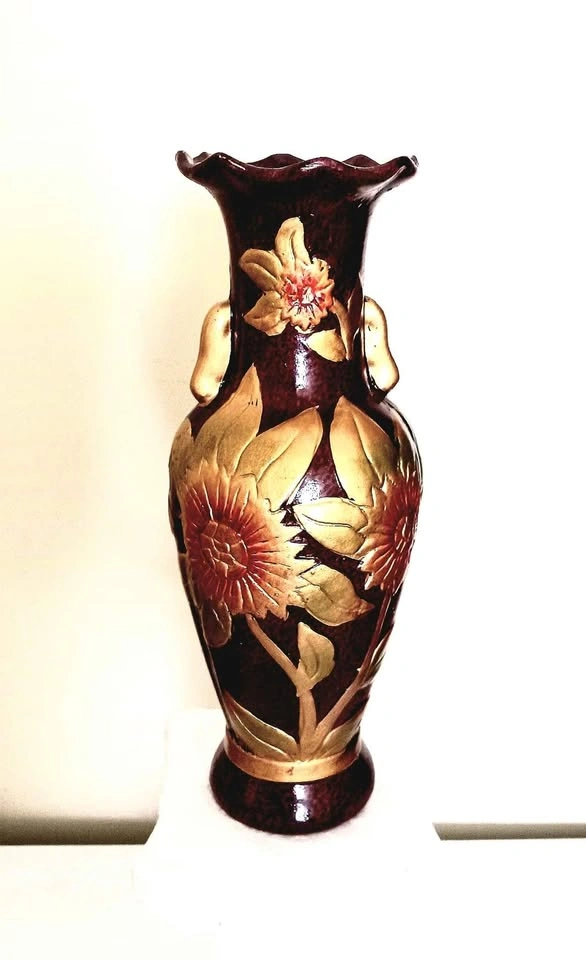 Beautiful hand painted antique porcelain Vase 25cm tall - photo 3