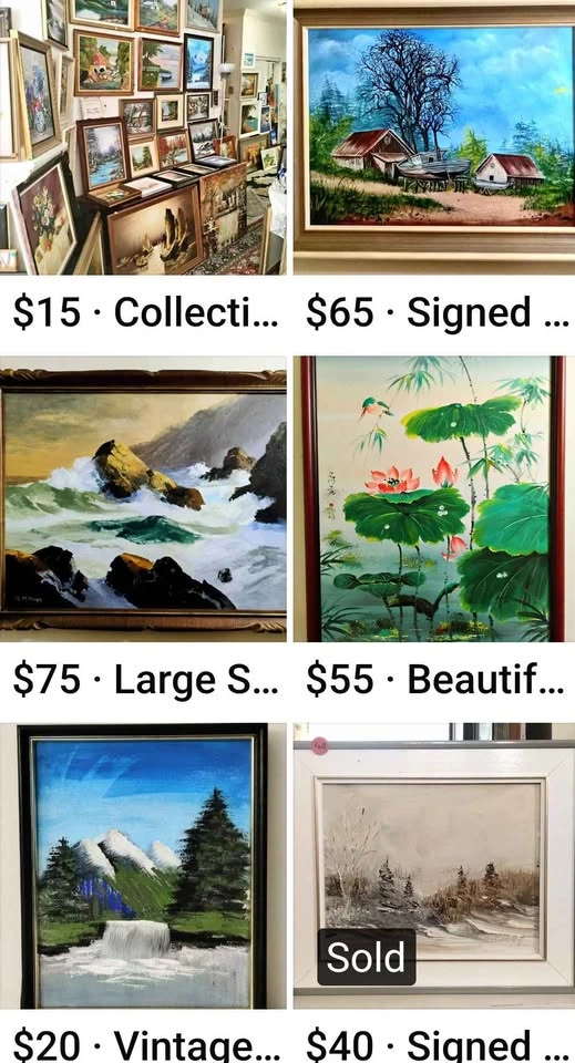 80 Original Vintage and Antique Oil Paintings - photo 5