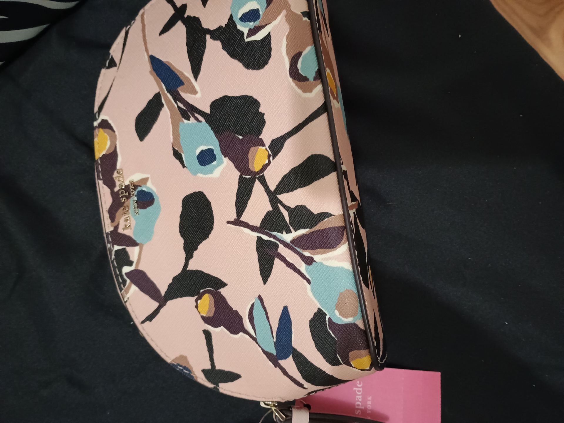 Kate Spade Pink Floral Cosmetic Bag - photo 2