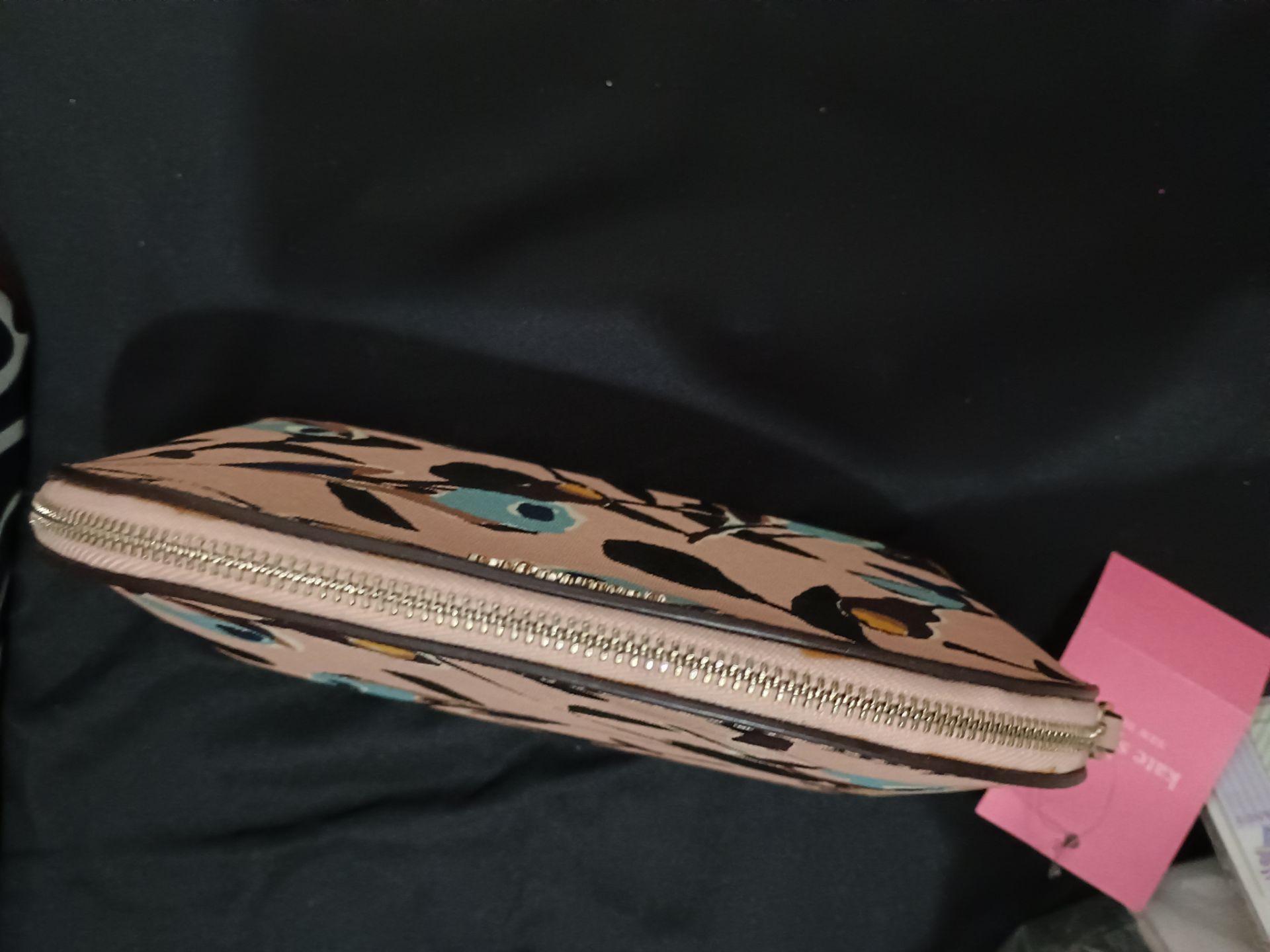 Kate Spade Pink Floral Cosmetic Bag - photo 3