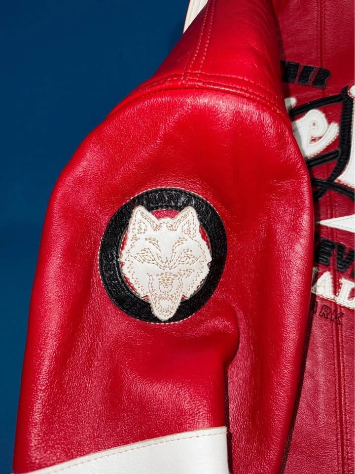 Pelle Pelle Red Leather Jacket Size 8 - photo 5
