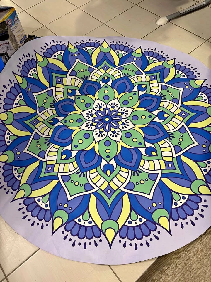 Round Mandala Floor Mat